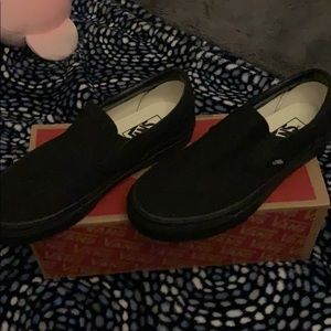 Vans Slip Ons All Black